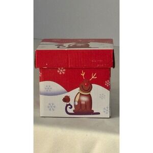 Gallery by Inhesion Ceramic Mug With Lid Christmas Reindeer Snowman Design